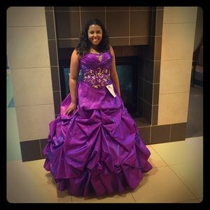 quinceanera dress purple size 10-11